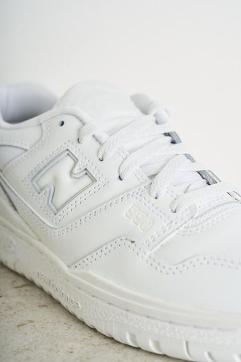 White women's sneakers with logo - 6