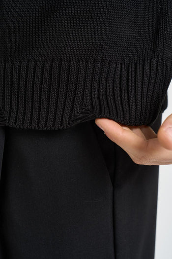 Polo uomo in maglia nera - 5