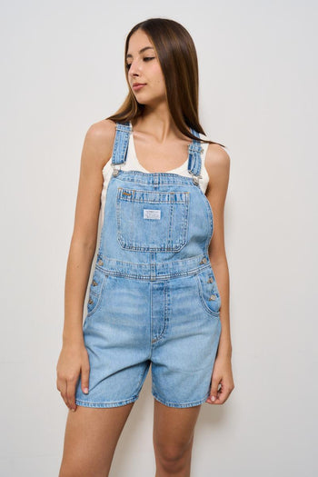 Salopette in denim chiaro - 3