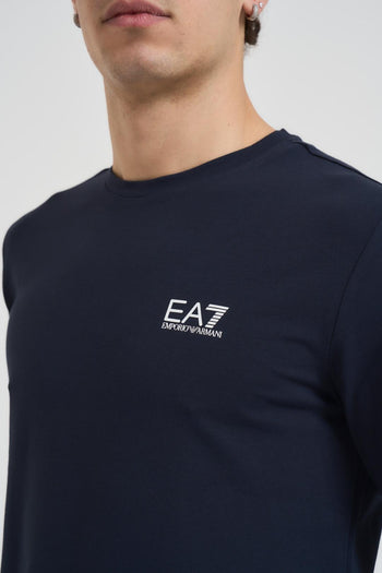 T-shirt uomo girocollo blu - 3