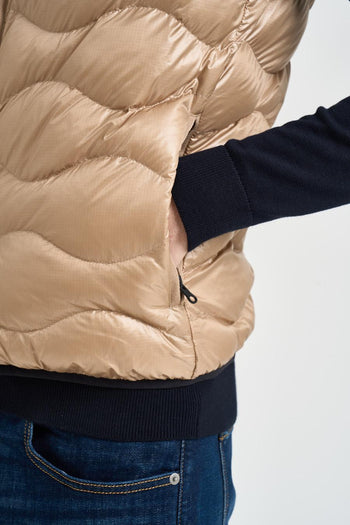 Giubbotto uomo smanicato beige - 5