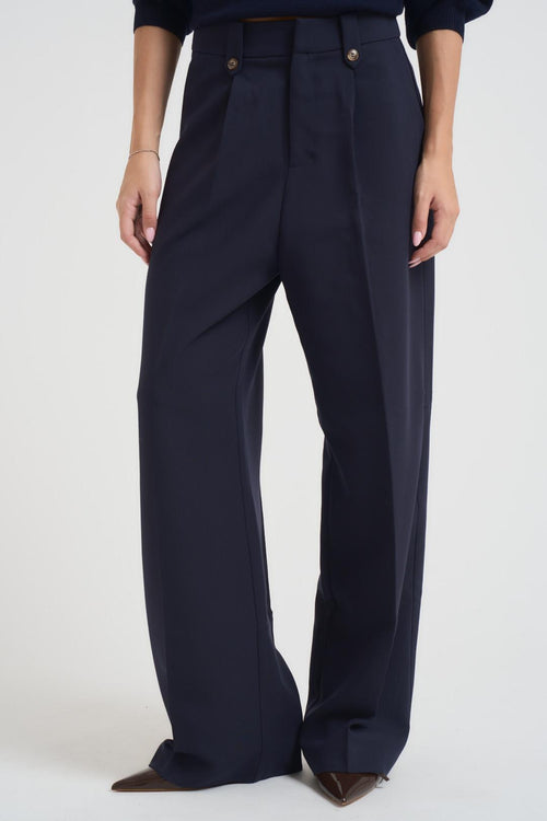 Pantalone donna a palazzo blu