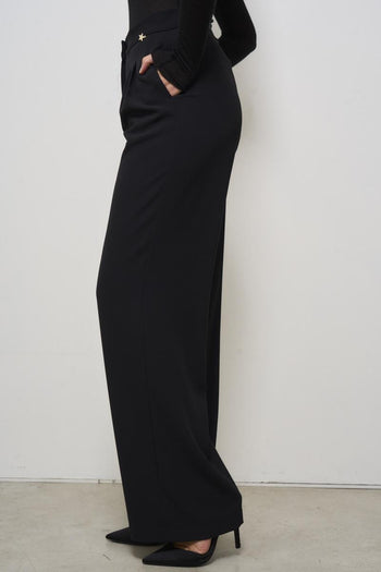 Women's black palazzo pants - 3