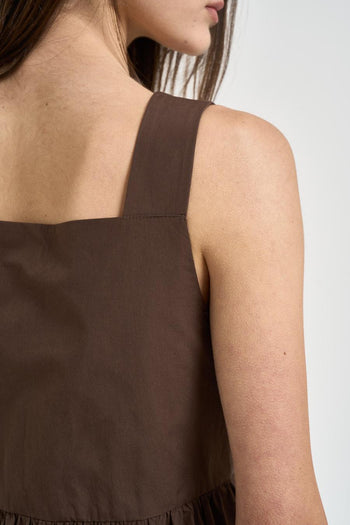 Abito donna lungo marrone - 7