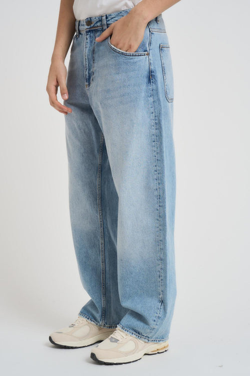 Jeans uomo wide fit in denim chiaro - 2