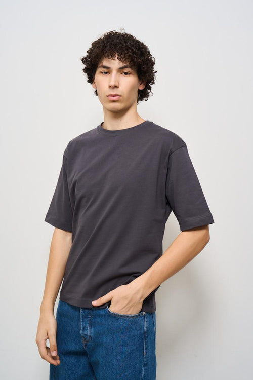 T-shirt uomo girocollo grigia
