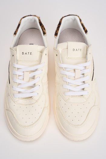 Sneakers donna Torneo bianche e animalier - 8