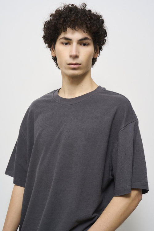 Men's crew neck grey t-shirt - 2