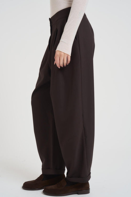 Pantalone donna balloon testa di moro - 2