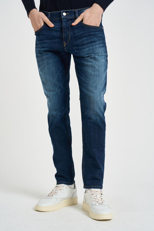 Jeans uomo skinny in denim scuro