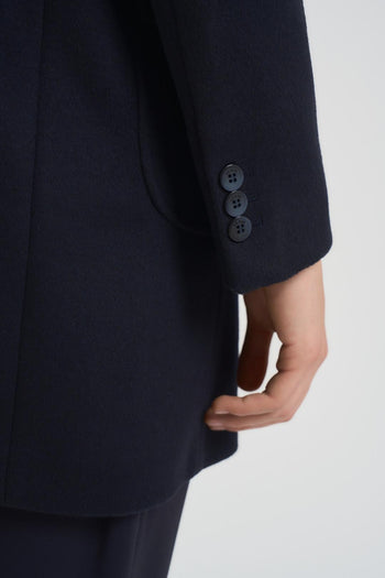 Cappotto uomo doppiopetto midi blu notte - 10