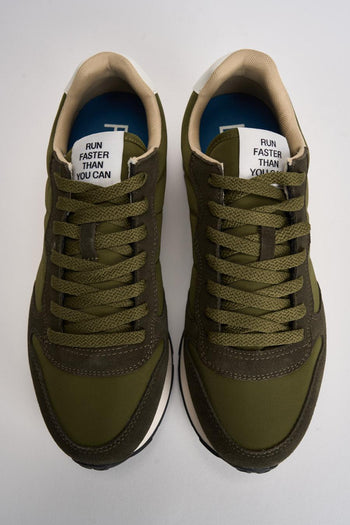 Sneakers uomo in suede verde - 6