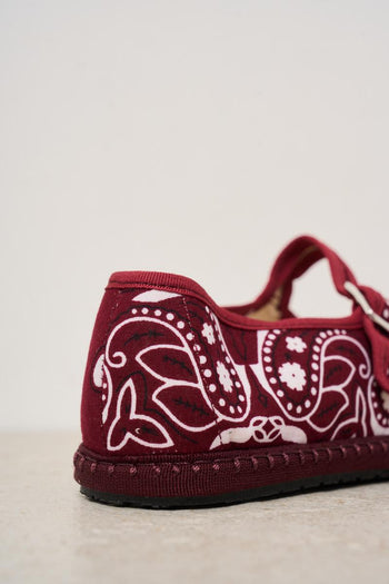 Ballerine donna fantasia bandana bordeaux - 6