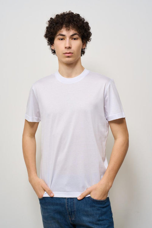 T-shirt uomo girocollo bianca