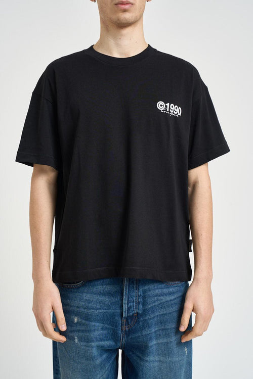 T-shirt uomo con stampa nera - 2