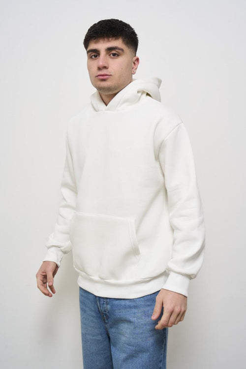 Men's white hoodie - 2