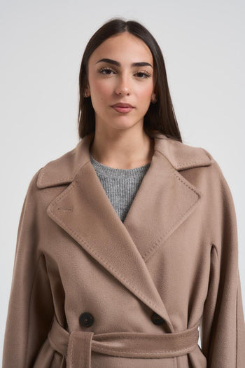 Cappotto doppiopetto Resina donna cammello - 5