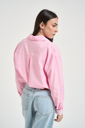 Camicia donna rosa - 3