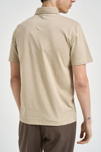 Polo uomo beige - 3