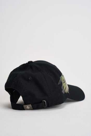 Cappello uomo con stampa nero - 3