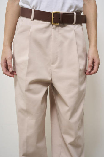 Women's carrot fit pink trousers - 7