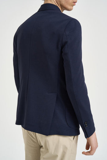 Giacca uomo doppiopetto blu navy - 5