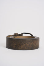 Cintura uomo in pelle marrone vintage MRF259C036 NERO MINORONZONI 