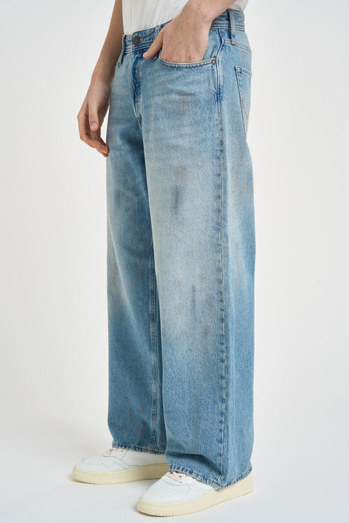 Jeans uomo gamba dritta in denim chiaro - 2