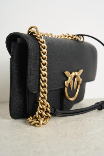 Borsa donna nera a tracolla Love soft mini - 4