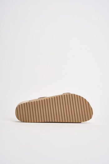Sandalo donna in suede beige - 8
