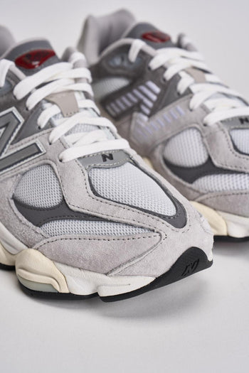 Sneakers uomo 9060 bianche e grigie - 4