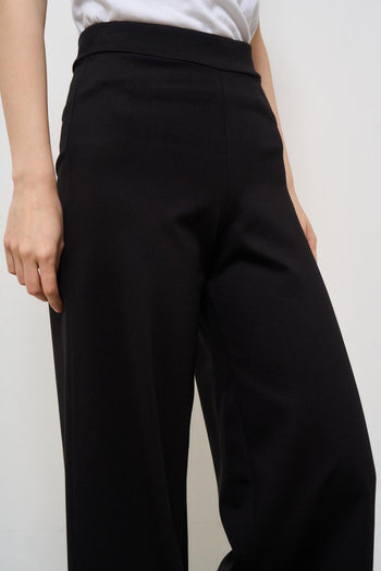 Pantalone donna a palazzo nero - 6
