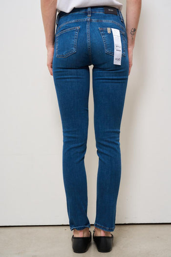 Jeans donna skinny in denim scuro - 4