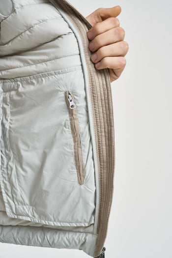 Gilet uomo piumino trapuntato beige - 8