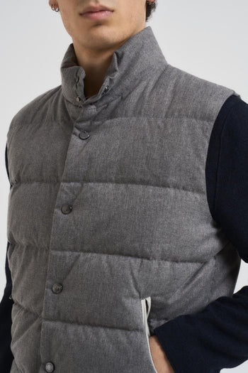 Gilet uomo trapuntato grigio - 3