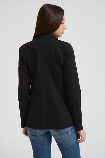 Giacca donna monopetto nera - 4