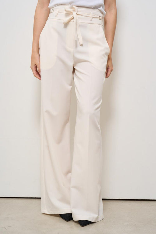 Pantalone donna a palazzo burro - 2