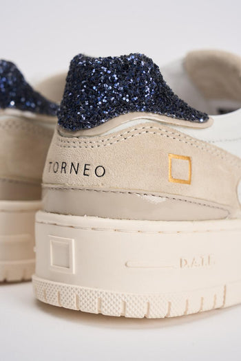 Sneakers donna Torneo beige e nere - 6