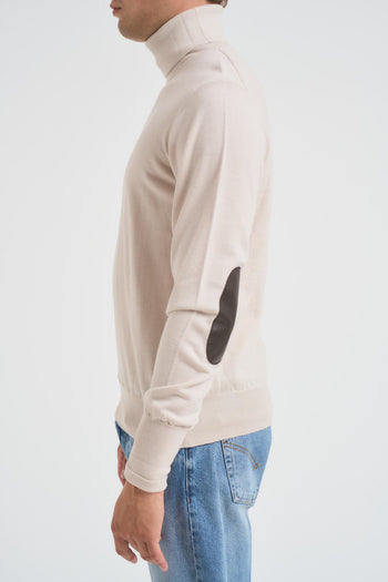 Maglia uomo collo alto stucco - 3