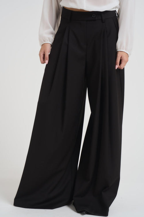 Pantalone donna a palazzo nero