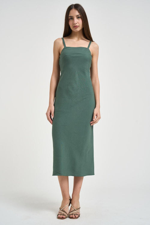 Abito donna midi verde