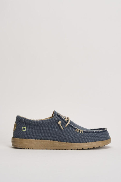 Scarpa da barca uomo Wally blu