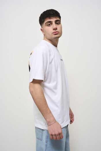 T-shirt uomo bianca con stampa sul retro - 6