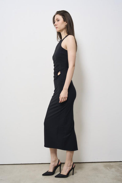 Abito donna lungo nero - 2