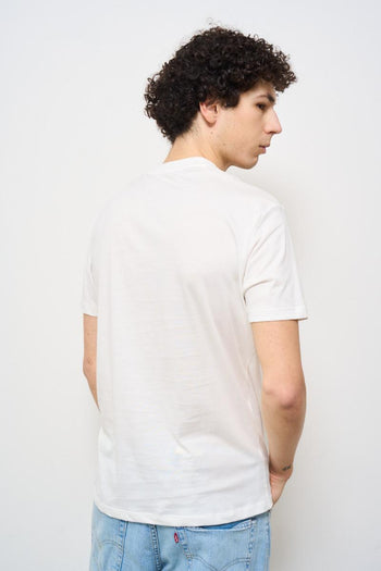 T-shirt uomo girocollo bianca - 3