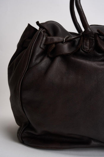 Borsa donna in pelle marrone - 3