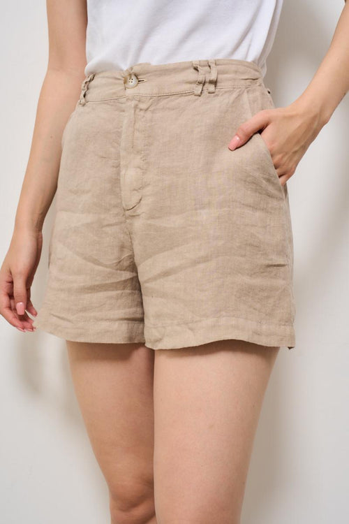 Shorts donna beige - 2