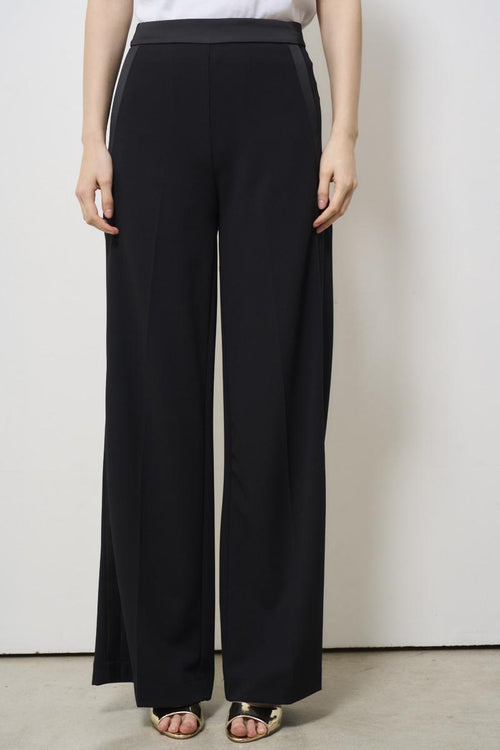 Pantalone donna gamba dritta nero