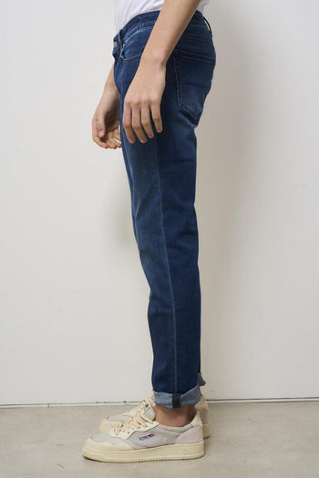 Men's Skinny Dark Denim Jeans - 4
