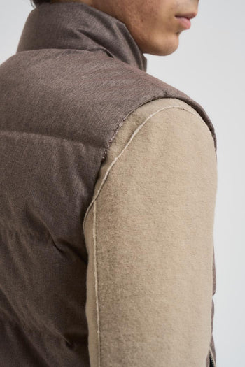 Gilet uomo trapuntato tortora - 8